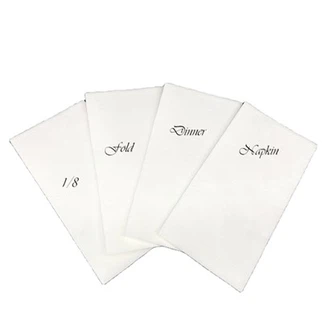 1 8 دستمال های شام برابر