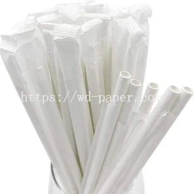 نی های کاغذی بسته بندی شده جداگانه